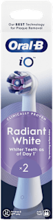 Testine per spazzolino iO Radiant Bianche 2pz Oral-B