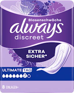 discreet Einlagen Inkontinenz Ultimate Day always
