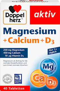 aktiv Magnesium + Calcium + D3 Tabletten Doppelherz