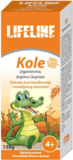 Kole sirup za djecu, jagorčevina i kupina Lifeline