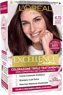 Colorazione permanente marron frappè 4.15 L'ORÉAL PARiS EXCELLENCE Creme