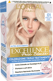 Colorazione permanente biondo ultra chiaro naturale 01 L'ORÉAL PARiS EXCELLENCE Creme