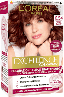 Colorazione permanente biondo scuro mogano ramato 6.54 L'ORÉAL PARiS EXCELLENCE Creme