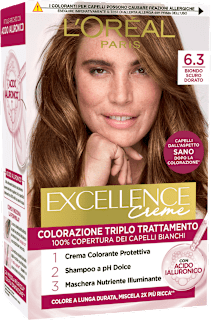 Colorazione permanente biondo scuro dorato 6.30 L'ORÉAL PARiS EXCELLENCE Creme