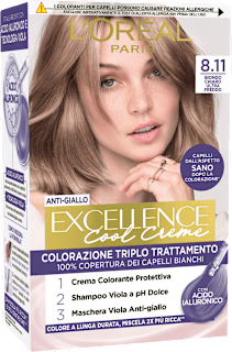 Colorazione permanente Cool Creme biondo chiaro 8.11 L'ORÉAL PARiS EXCELLENCE Creme