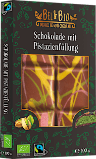 Schokolade mit Pistazienfüllung BEL & BIO