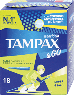 Assorbenti interni super con applicatore Tampax