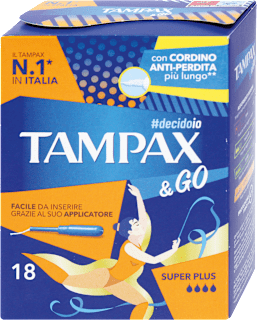 Assorbenti interni super plus con applicatore Tampax