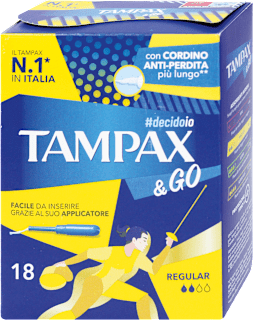 Assorbenti interni regular con applicatore Tampax