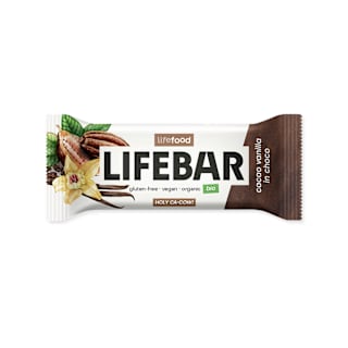 Lifebar bio tyčinka vanilkovo-kakaová s čokoládovou polevou LIFEBAR