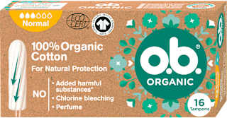 100 % Organic Cotton tampóny Normal o.b.