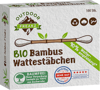 Wattestäbchen Bambus Outdoor Freakz
