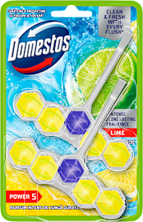 POWER 5 LIME osveživač za wc šolju Domestos
