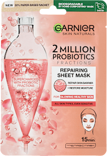 Maska w płachcie z probiotykami, regenerująca GARNIER SKIN NATURALS