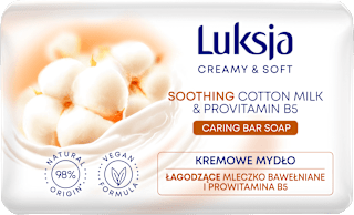 Kremowe mydło w kostce Cotton Milk & Provitamin B5 Luksja
