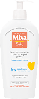 Szampon i płyn do kąpieli 2w1 Mixa baby