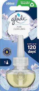Elektryczy odświeżacz powietrza Pure Clean Linen, zapas glade