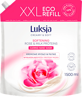 Mydło w płynie Rose & Milk Proteins, zapas Luksja