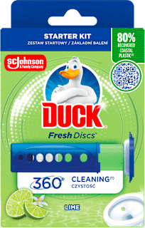 Żelowe krążki do WC z aplikatorem Fresh Discs Lime DUCK
