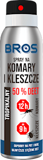 Spray na komary i kleszcze 50% DEET BROS