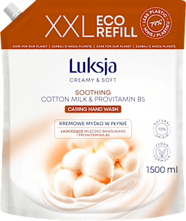 Mydło w płynie Cotton Milk & Provitamin B5, zapas Luksja