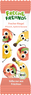 Fruchtriegel Pfirsich, Apfel & Banane, ab 3 Jahren Freche Freunde