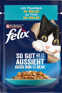 Nassfutter Katze mit Thunfisch in Gelee, So gut wie es aussieht, Adult Felix