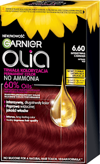 Farba do włosów intensywna czerwień 6.60 GARNIER olia