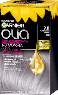 Farba do włosów przydymiony srebrny 9.11 GARNIER olia