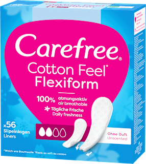 Wkładki Cotton Flexi Form Unscented Carefree