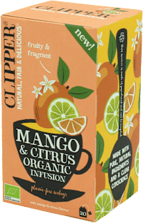 Herbatka mango i owoce cytrusowe Bio (20 x 1,8g) CLIPPER