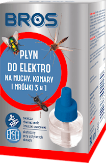 Płyn do elektro na muchy, komary i mrówki 3w1 BROS