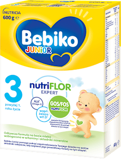 3 powyżej 1. roku życia, odżywcza formuła na bazie mleka  Bebiko