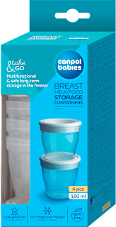 Pojemniki do przechowywania mleka / pokarmu (180ml) Canpol babies