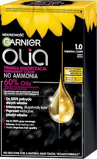 Farba do włosów głęboka czerń 1.0 GARNIER olia