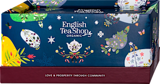 Zestaw herbat ekologicznych i herbatek Wellbeing Holiday Favourites, 40 saszetek English Tea Shop
