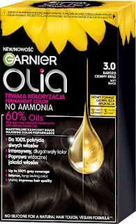 Farba do włosów miękka czerń 3.0 GARNIER olia