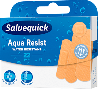 Plastry wodoodporne w różnych rozmiarach Aqua Resist Salvequick
