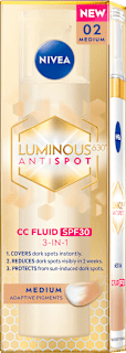 Krem CC przeciw przebarwieniom SPF30, 02 medium Luminous630 NIVEA