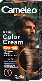 Farba do włosów, wąsów i brody 4.0 MEDIUM BROWN  Cameleo - Men