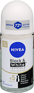 Roll-on antiperspirant Black & White silky smooth NIVEA