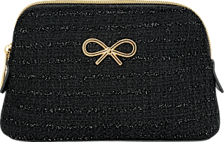 Kosmetiktasche schwarz Glitzer manòu