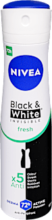 Deo spray Black & White Invisible Fresh NIVEA