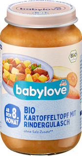 Omogeneizzato con verdure, patate e gulasch babylove