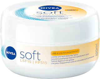 Feuchtigkeitscreme soft im Tiegel LSF 15 NIVEA