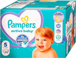 Pelene, veličina 5 (11-16 kg) Pampers active baby