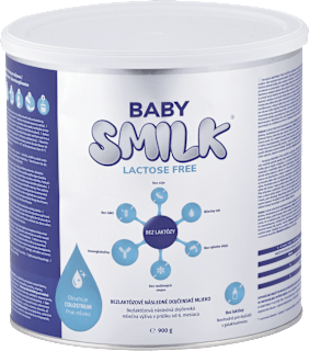 Bezlaktózová následná dojčenská mliečna výživa BABYSMILK