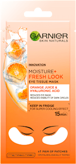 Szemmaszk frissítő narancsos, hyaluron savval GARNIER SKIN NATURALS