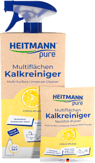 pure 2 IN 1 set: univerzalno sredstvo protiv kamenca refil + sprej boca - Citrus Splash HEITMANN pure