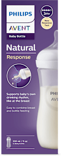 Natural Response plastična flašica za bebe, od 3+ meseci, zapremina 330ml PHILIPS AVENT